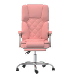 Fauteuil de massage inclinable de bureau Rose Similicuir