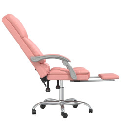 Fauteuil de massage inclinable de bureau Rose Similicuir