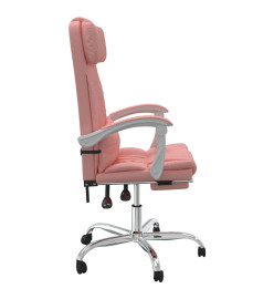 Fauteuil inclinable de bureau Rose Similicuir