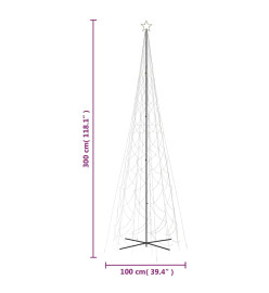 Arbre de Noël cône 3000 LED Blanc chaud 230x800 cm