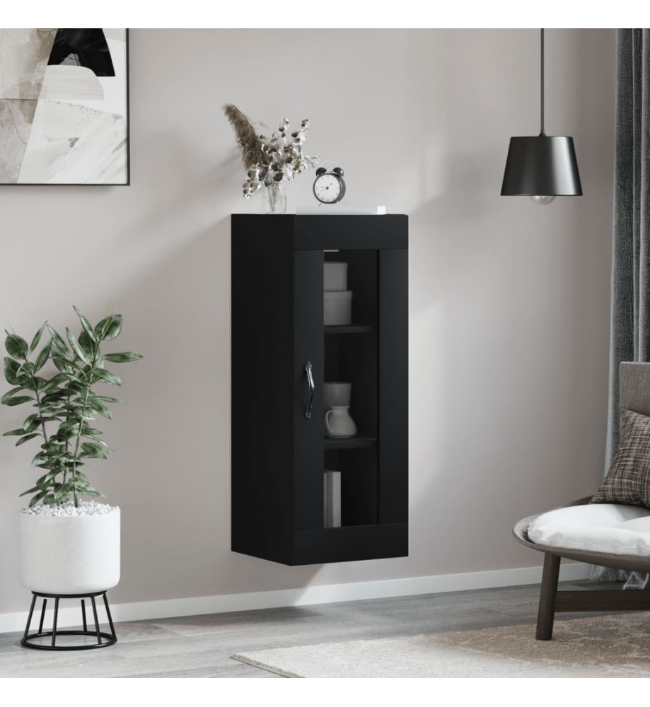 Armoire murale noir 34,5x34x90 cm