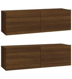 Ensemble de meubles TV 6 pcs Chêne marron Bois d'ingénierie