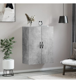 Armoire murale gris béton 69,5x34x90 cm bois d'ingénierie