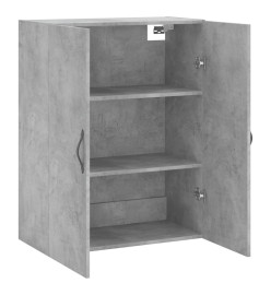 Armoire murale gris béton 69,5x34x90 cm bois d'ingénierie