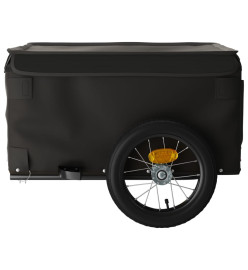 Remorque pour vélo noir 30 kg fer