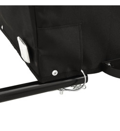 Remorque pour vélo noir 30 kg fer