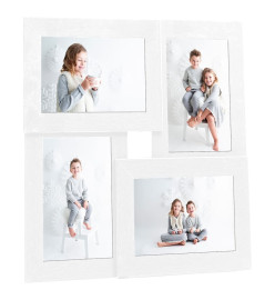 Collage de cadres photo pour photo de 4x(13x18 cm) Blanc MDF