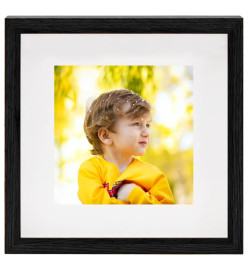 Cadres photo 3D 3 pcs Noir 23x23 cm pour photos 13x13 cm