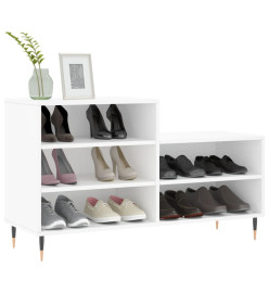 Armoire à chaussures Blanc 102x36x60 cm Bois d'ingénierie