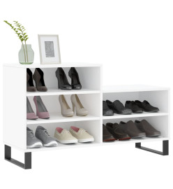 Armoire à chaussures Blanc 102x36x60 cm Bois d'ingénierie