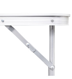 Table pliante de camping en aluminium avec hauteur ajustable