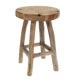 H&S Collection Tabouret 42 cm Bois de teck