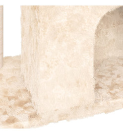 Arbre à chat avec griffoir en sisal Crème 51 cm