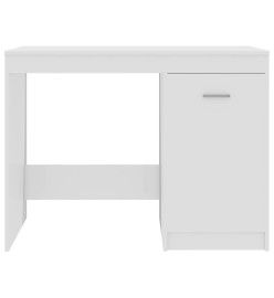 Bureau Blanc brillant 100x50x76 cm Aggloméré