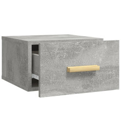 Tables de chevet murales 2 pcs gris béton 35x35x20 cm