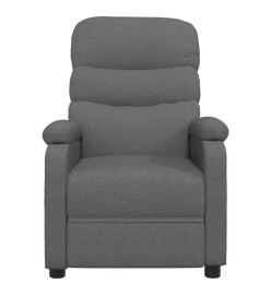 Fauteuil électrique de massage Gris foncé Tissu