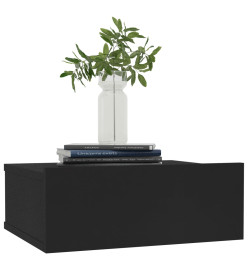 Tables de chevet flottantes 2 pcs Noir 40x30x15 cm