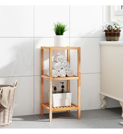 Étagère de salle de bain 36x36x79 cm Bois massif de noyer