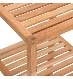 Étagère de salle de bain 36x36x79 cm Bois massif de noyer