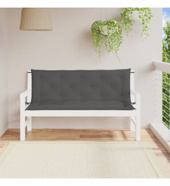 Coussins de banc de jardin 2 pcs anthracite tissu Oxford