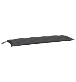 Coussins de banc de jardin 2 pcs anthracite tissu Oxford