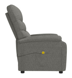 Fauteuil de massage Gris foncé Tissu