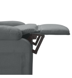 Fauteuil de massage Gris foncé Tissu