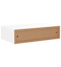 Étagères à tiroirs murales 2 pcs Blanc 40x23,5x10 cm MDF