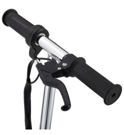 Trottinette électrique avec selle et LED 120 W Noir