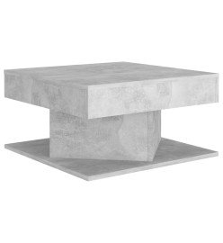 Table basse Gris béton 57x57x30 cm Aggloméré