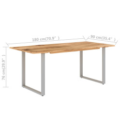 Table de salle à manger 180x90x76 cm Bois d'acacia massif