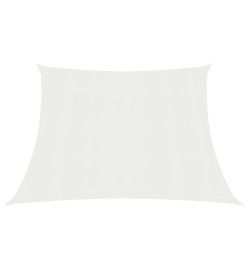 Voile d'ombrage 160 g/m² Blanc 4/5x4 m PEHD