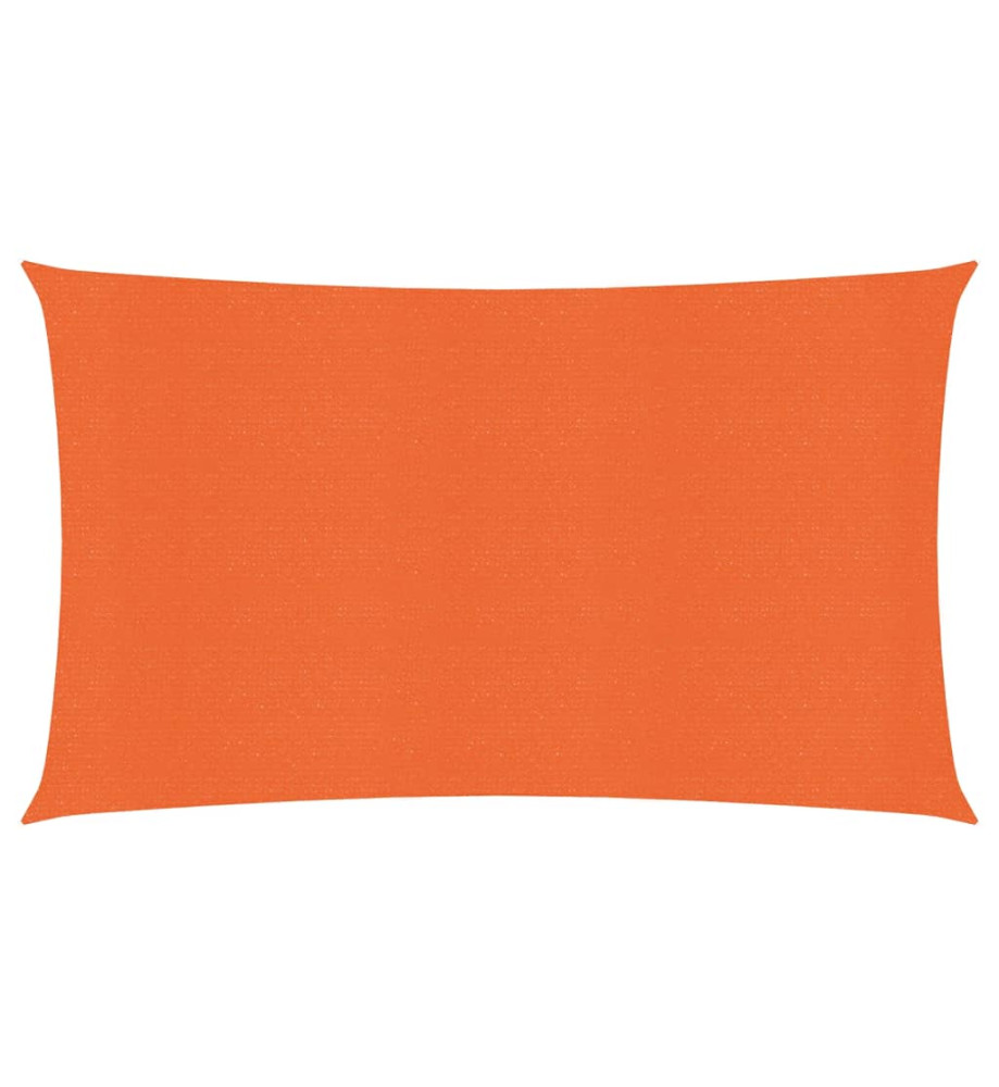 Voile d'ombrage 160 g/m² Orange 2x5 m PEHD