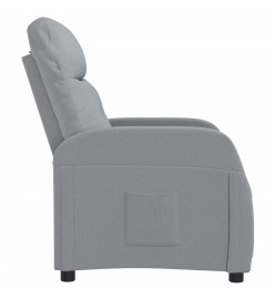 Fauteuil inclinable Gris clair Tissu