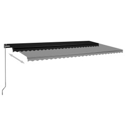 Auvent automatique sur pied 600x350 cm Anthracite