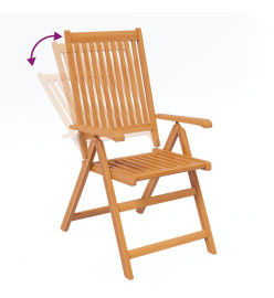 Salon de jardin 5 pcs Bois d'acacia massif