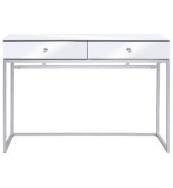 Table console miroir Acier et verre 107 x 33 x 77 cm