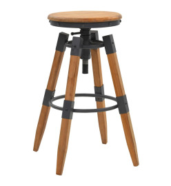 Tabourets de bar lot de 2 bois de sapin solide