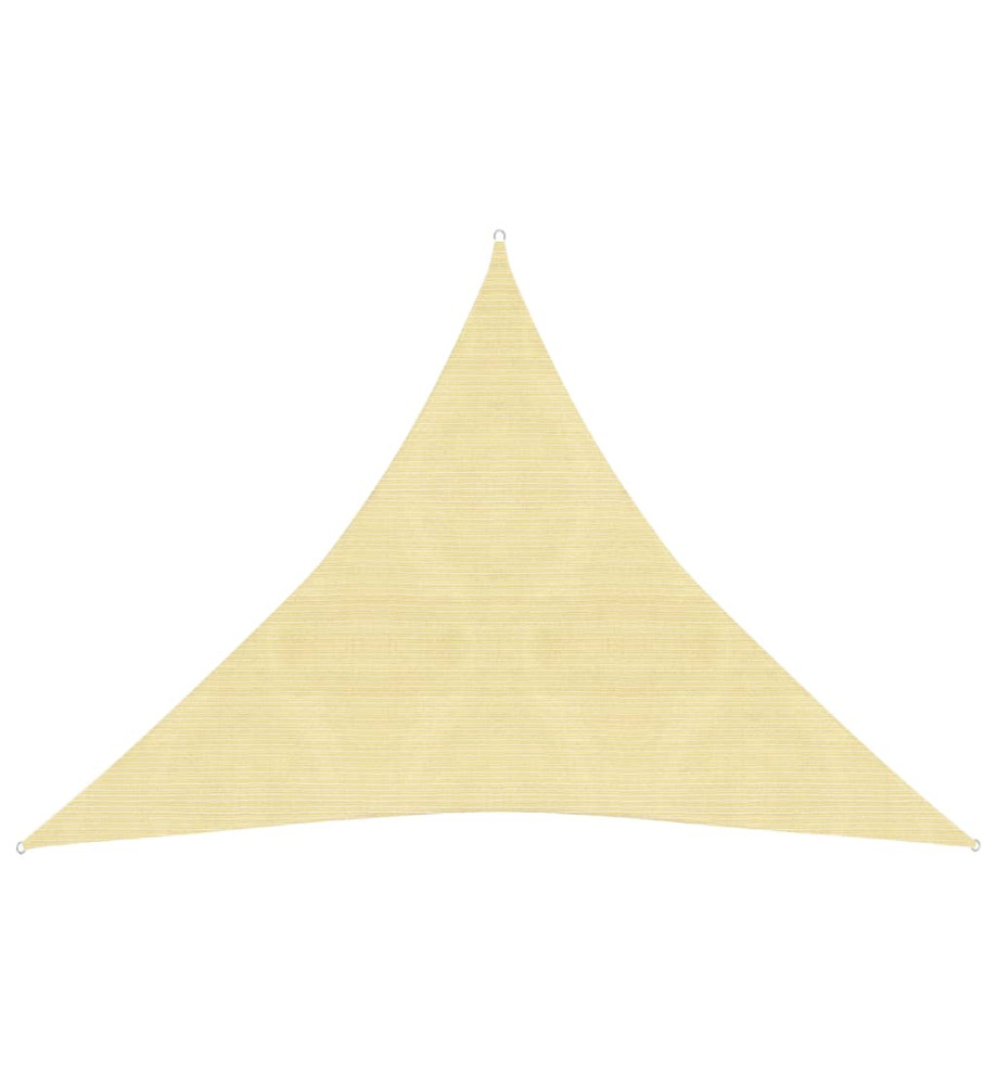 Voile d'ombrage 160 g/m² Beige 3x3x3 m PEHD