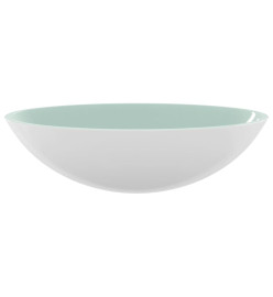 Lavabo Verre 50x37x14 cm Blanc