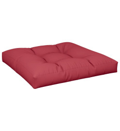 Coussins de palette 2 pcs rouge bordeaux tissu