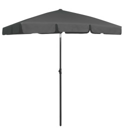 Parasol de plage anthracite 180x120 cm