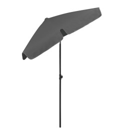 Parasol de plage anthracite 180x120 cm