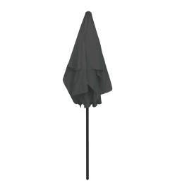 Parasol de plage anthracite 180x120 cm