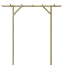 Pergola de jardin 200 x 40 x 205 cm Bois