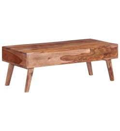 Table basse Gris 110x50x40 cm Bois massif