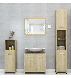 Armoire de salle de bain Chêne sonoma 30x30x183,5 cm Aggloméré