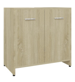 Armoire de salle de bain Chêne sonoma 60x33x61 cm Aggloméré