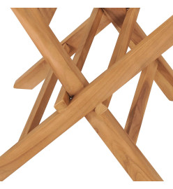 Chaises de jardin pliables 2 pcs Bois de teck massif