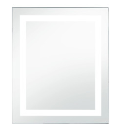 Miroir à LED pour salle de bains et capteur tactile 60x80 cm